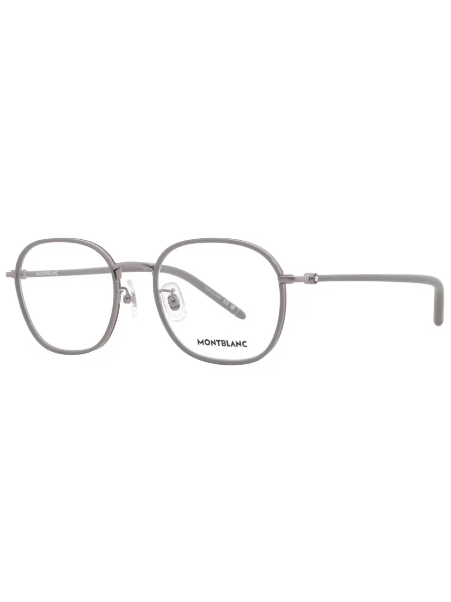 Мужские демонстрационные очки Montblanc Oval MB0368OA 003 52 — изображение 2 из 4, серый