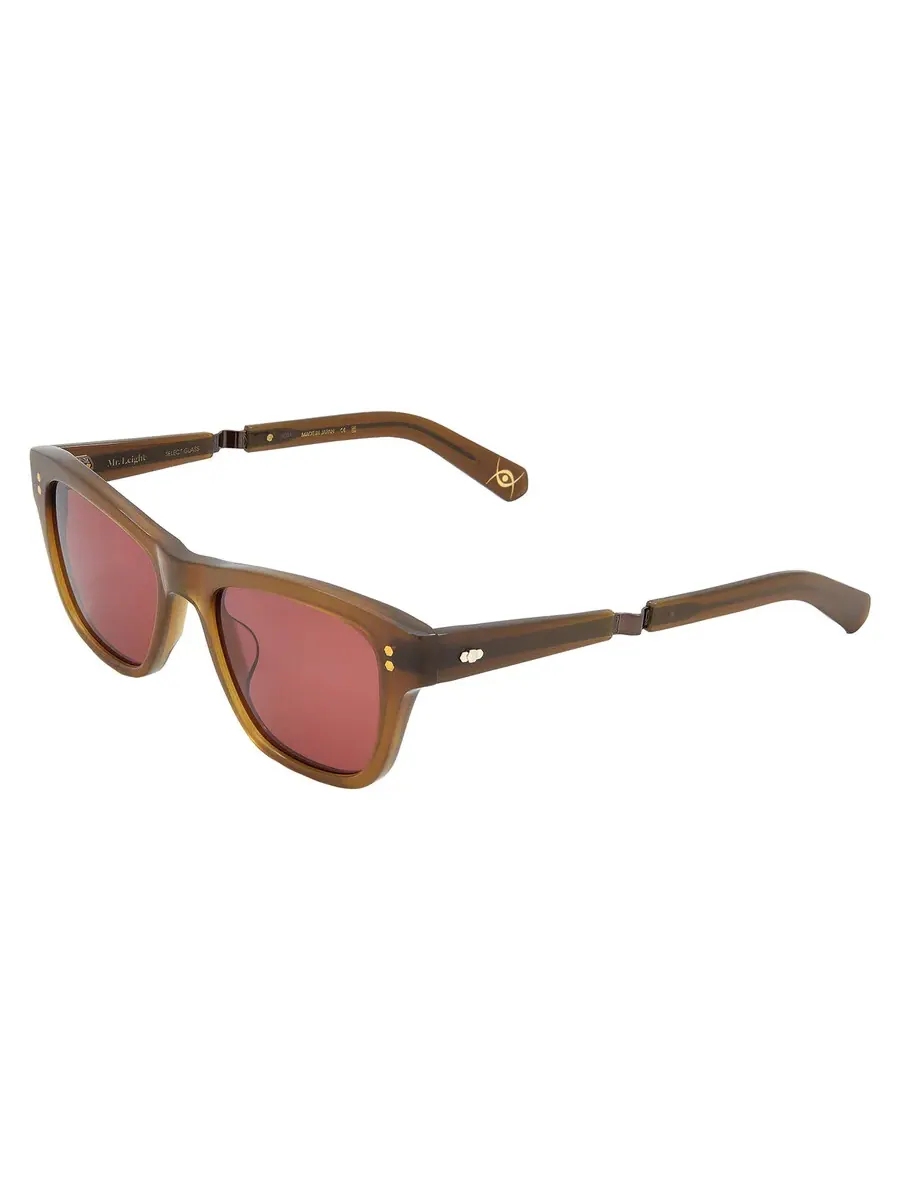 Очки солнцезащитные унисекс Mr. Leight DAMONE S Tahitian Rose Premium Glass Sport — изображение 4 из 4, белый золотистый