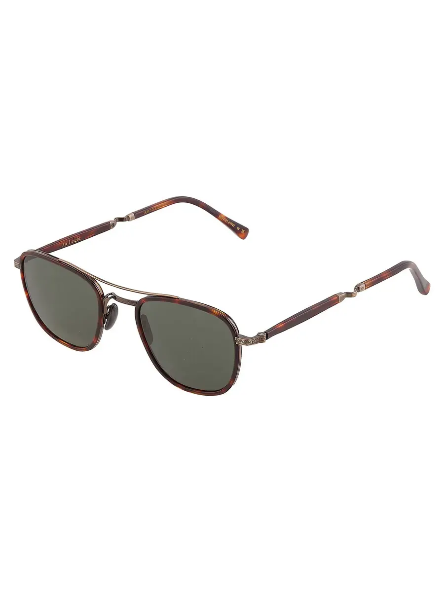 Солнцезащитные очки Mr. Leight PRICE S Pure G15 Pilot Titanium ML4026 HONT-ATG/PG15 49 — изображение 4 из 5, золотистый