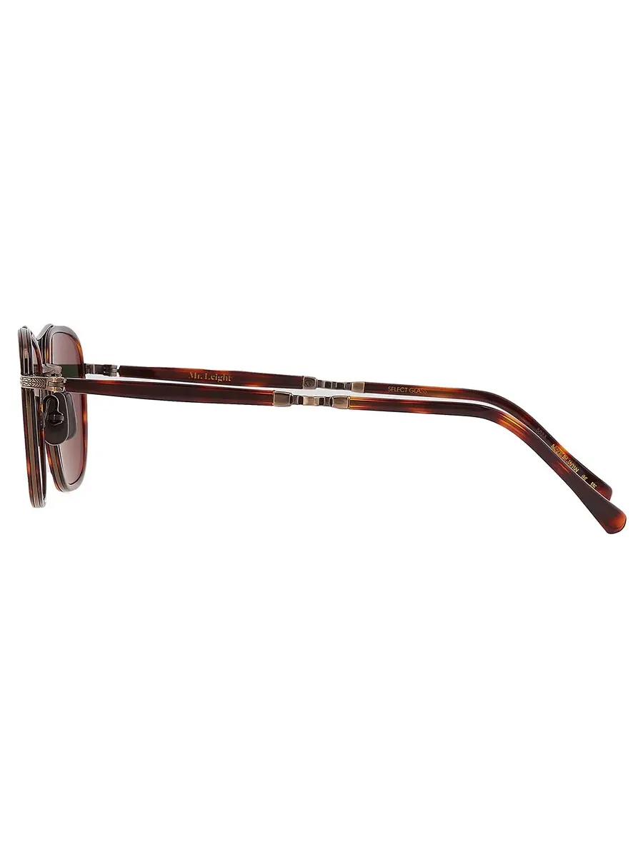 Солнцезащитные очки Mr. Leight PRICE S Pure G15 Pilot Titanium ML4026 HONT-ATG/PG15 49 — изображение 5 из 5, золотистый