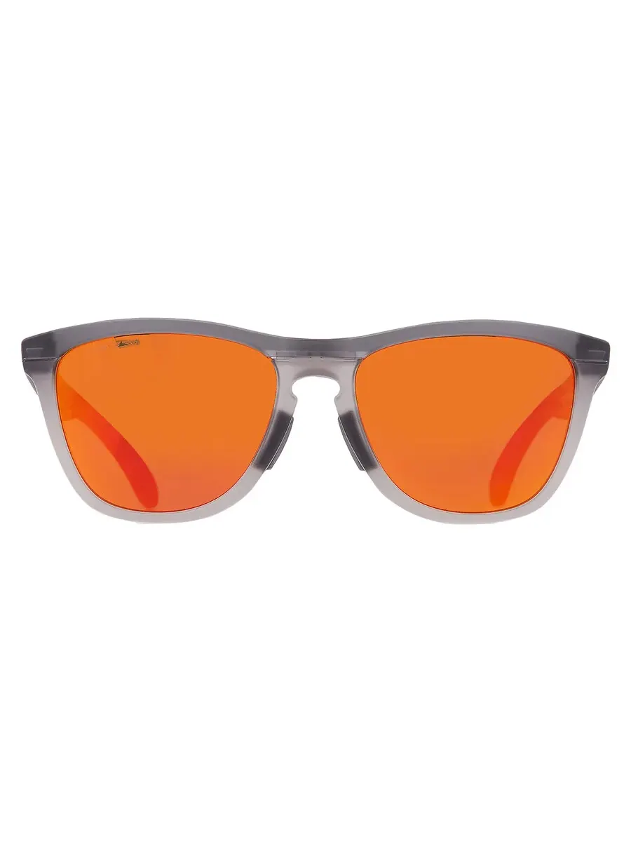 Мужские солнцезащитные очки Oakley Frogskins Prizm Ruby Square OO9284A 928401 55 — изображение 1 из 4, серый/серый