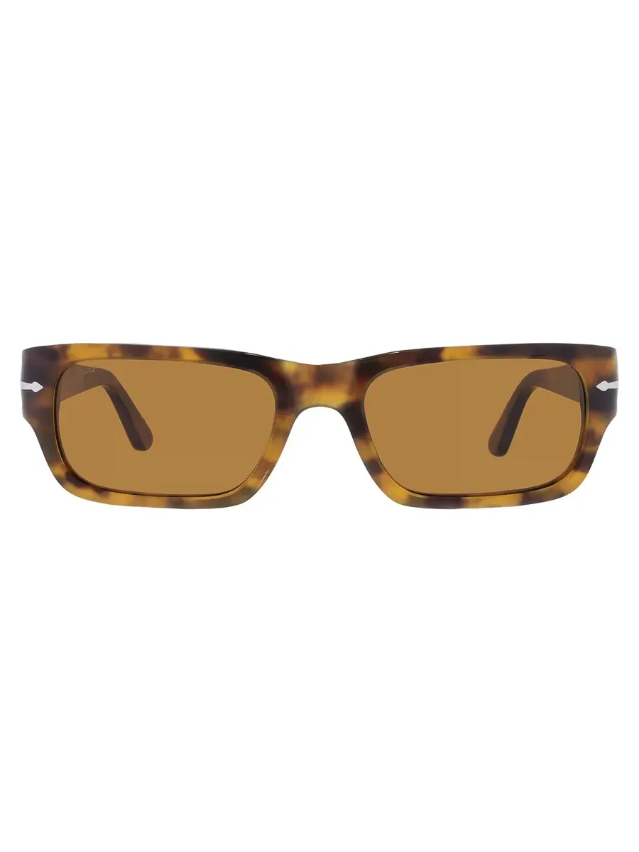 Солнцезащитные очки Persol Adrien Brown прямоугольные унисекс PO3347S 121033 55 — изображение 1 из 5, коричневый