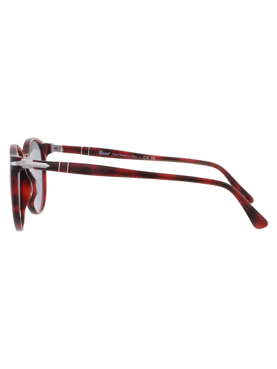 Круглые солнцезащитные очки Persol серого цвета унисекс PO3228S 1100R5 53 — изображение 4 из 5, винтажный красный