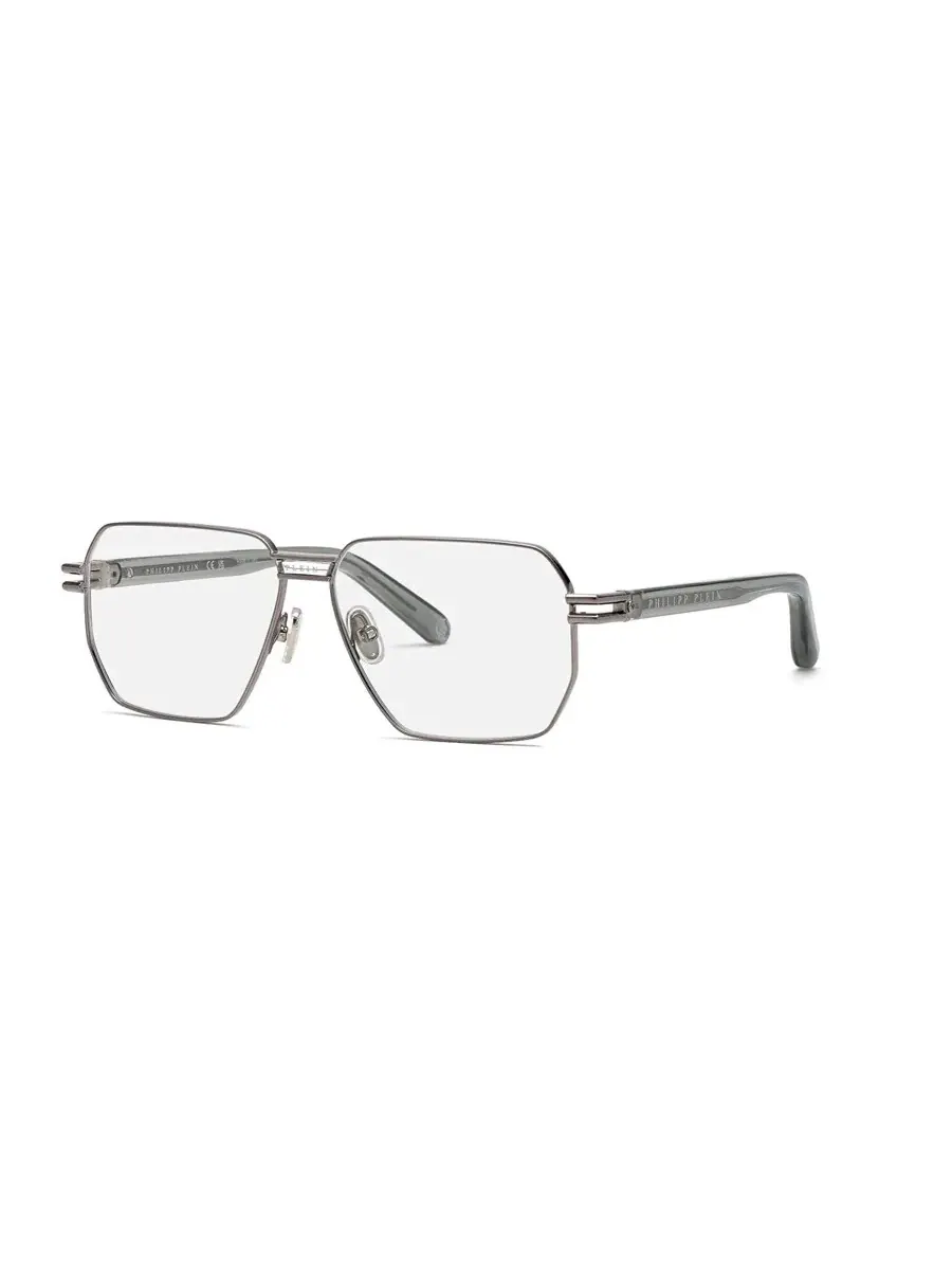 Мужские прямоугольные очки Philipp Plein Demo VPP114M 0509 58 — изображение 1 из 1, серый