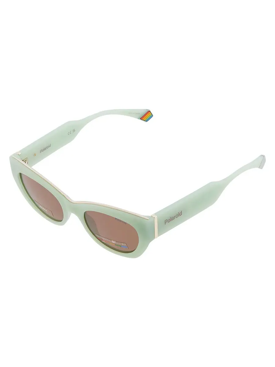 Солнцезащитные очки для женщин Polaroid Polarized Bronze Cat Eye PLD 6199/S/X 01ED/SP 50 — изображение 3 из 4, зеленый