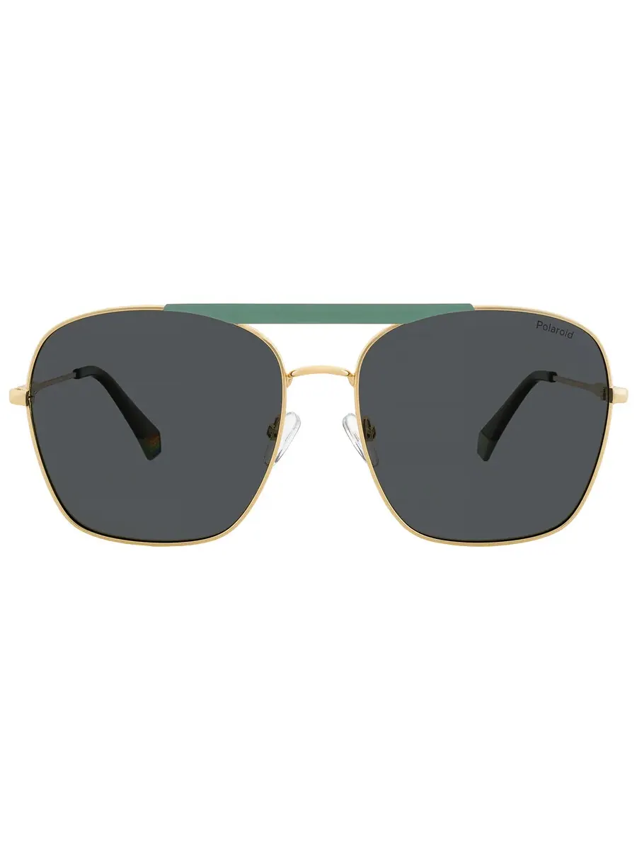 Солнцезащитные очки для женщин Polaroid Polarized Grey Pilot PLD 6201/S/X 03JN/M9 59 — изображение 1 из 4, голубой золотистый