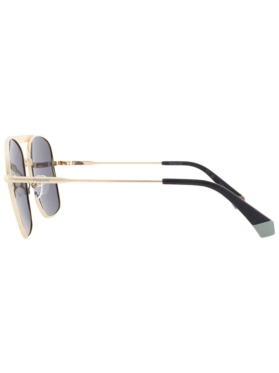 Солнцезащитные очки для женщин Polaroid Polarized Grey Pilot PLD 6201/S/X 03JN/M9 59 — изображение 4 из 4, голубой золотистый