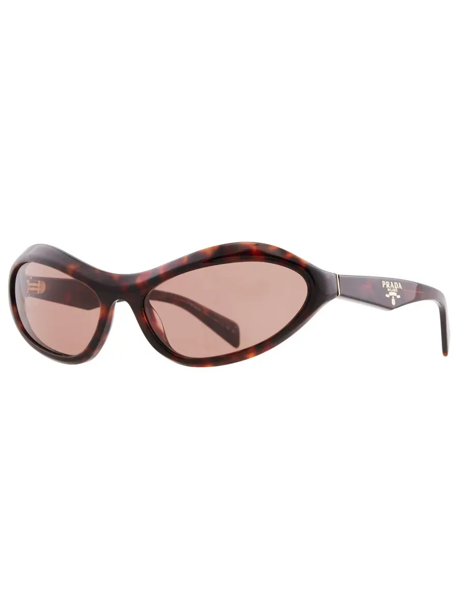 Солнцезащитные очки женские Prada Brown Irregular PR A20S 17N10D 61 — изображение 2 из 5, коричневый