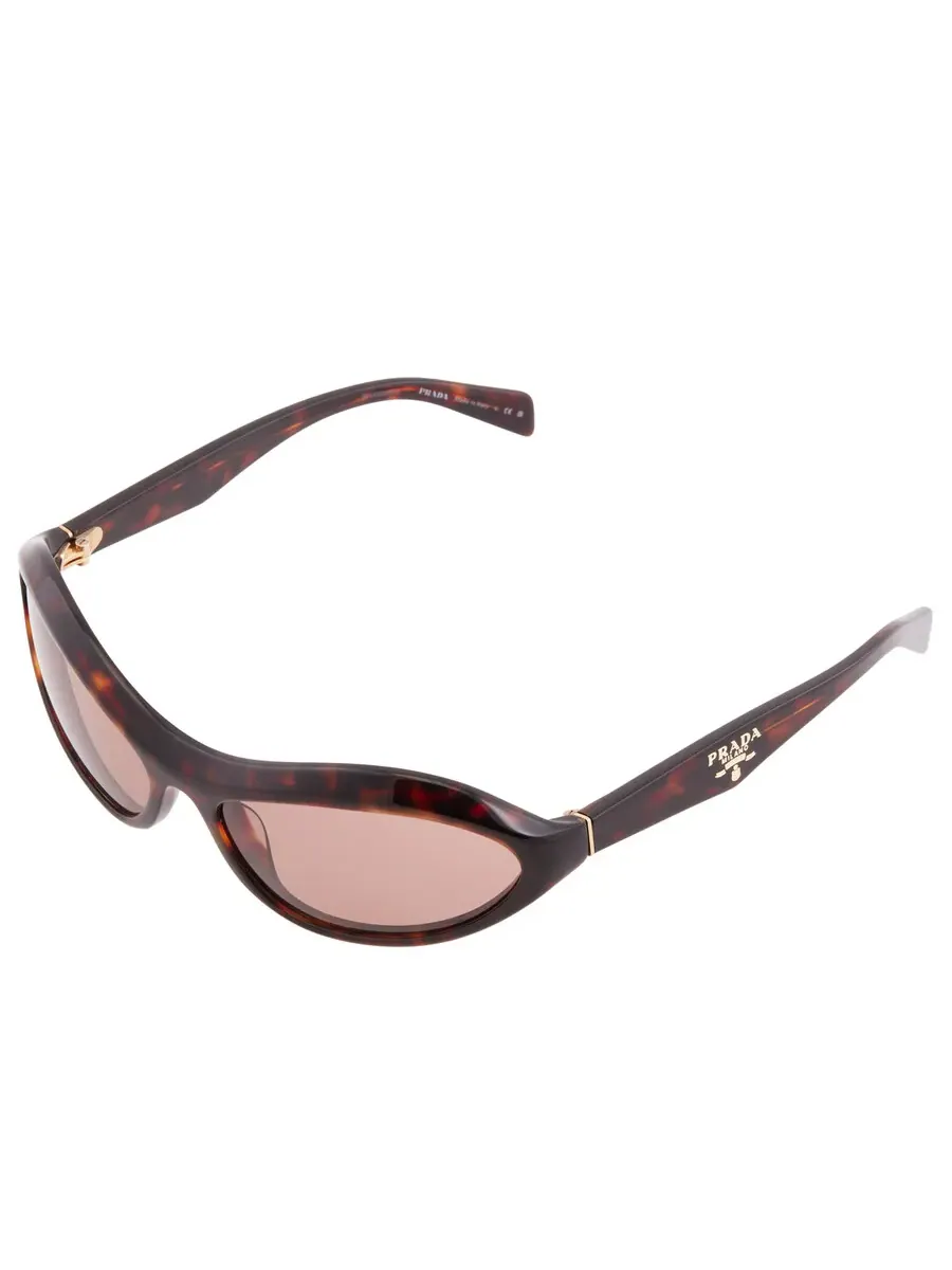 Солнцезащитные очки женские Prada Brown Irregular PR A20S 17N10D 61 — изображение 3 из 5, коричневый