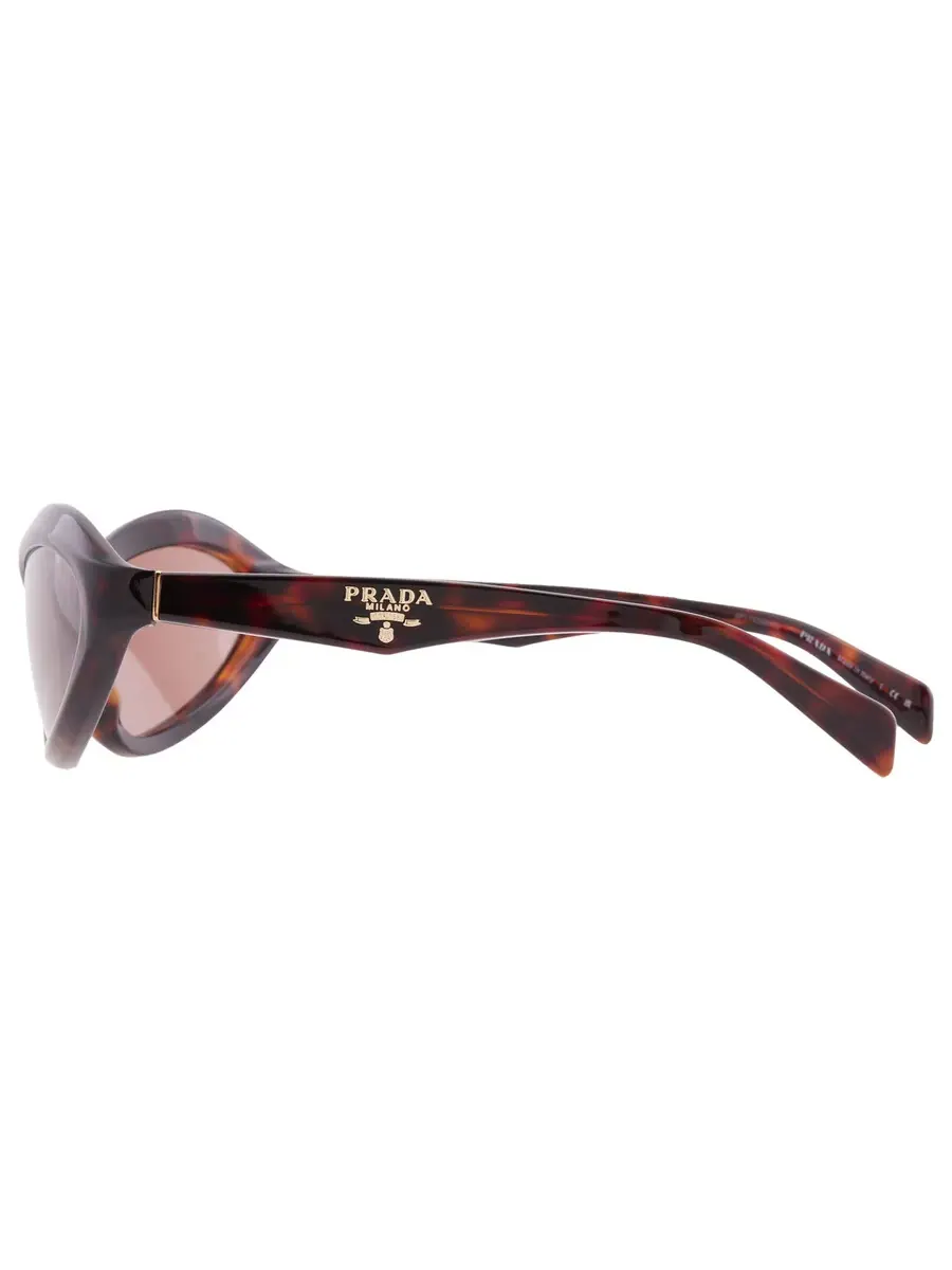 Солнцезащитные очки женские Prada Brown Irregular PR A20S 17N10D 61 — изображение 4 из 5, коричневый