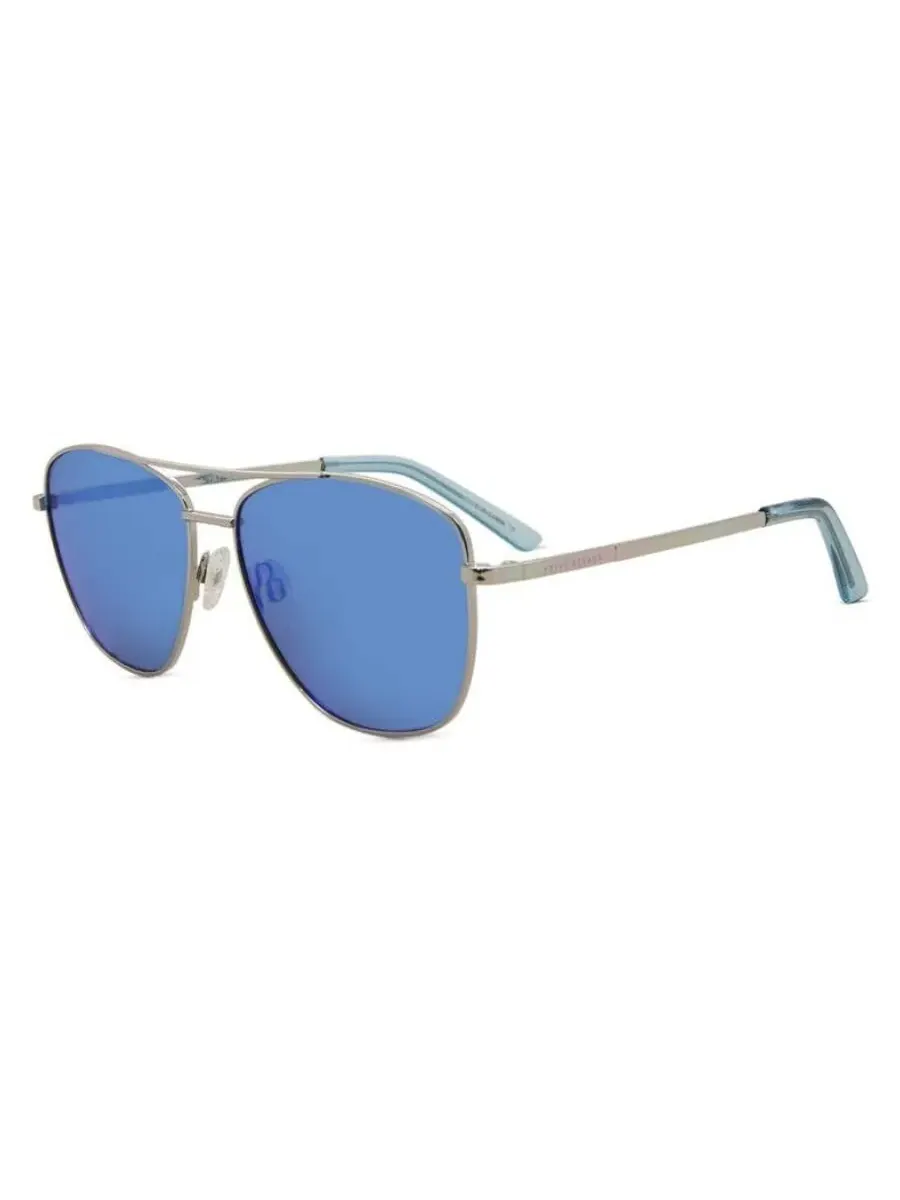 Солнцезащитные очки Prive Revaux Blue Mirror Pilot THEHOUSTONS 0010 57 — серебристый