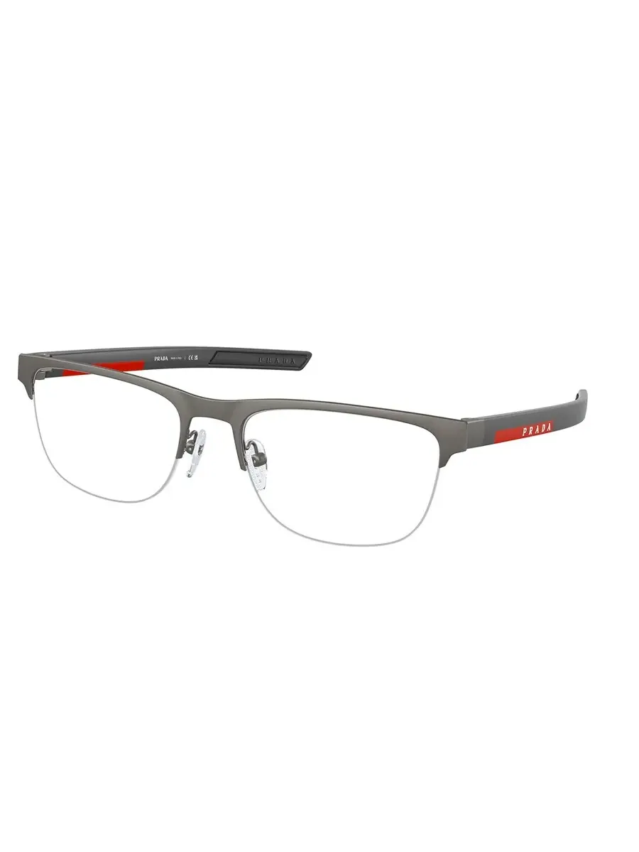Прямоугольные мужские очки Prada Linea Rossa Demo PS 51QV 19K1O1 57 — серый