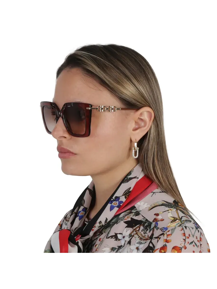 Солнцезащитные очки женские Salvatore Ferragamo SF1041S 232 51 коричневый градиент с бабочкой — изображение 2 из 5