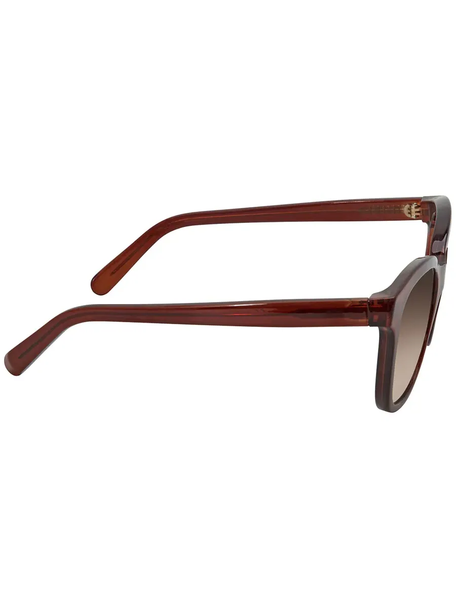 Женские солнцезащитные очки Salvatore Ferragamo SF834S 210 55 с коричневым градиентом и квадратной — изображение 3 из 3