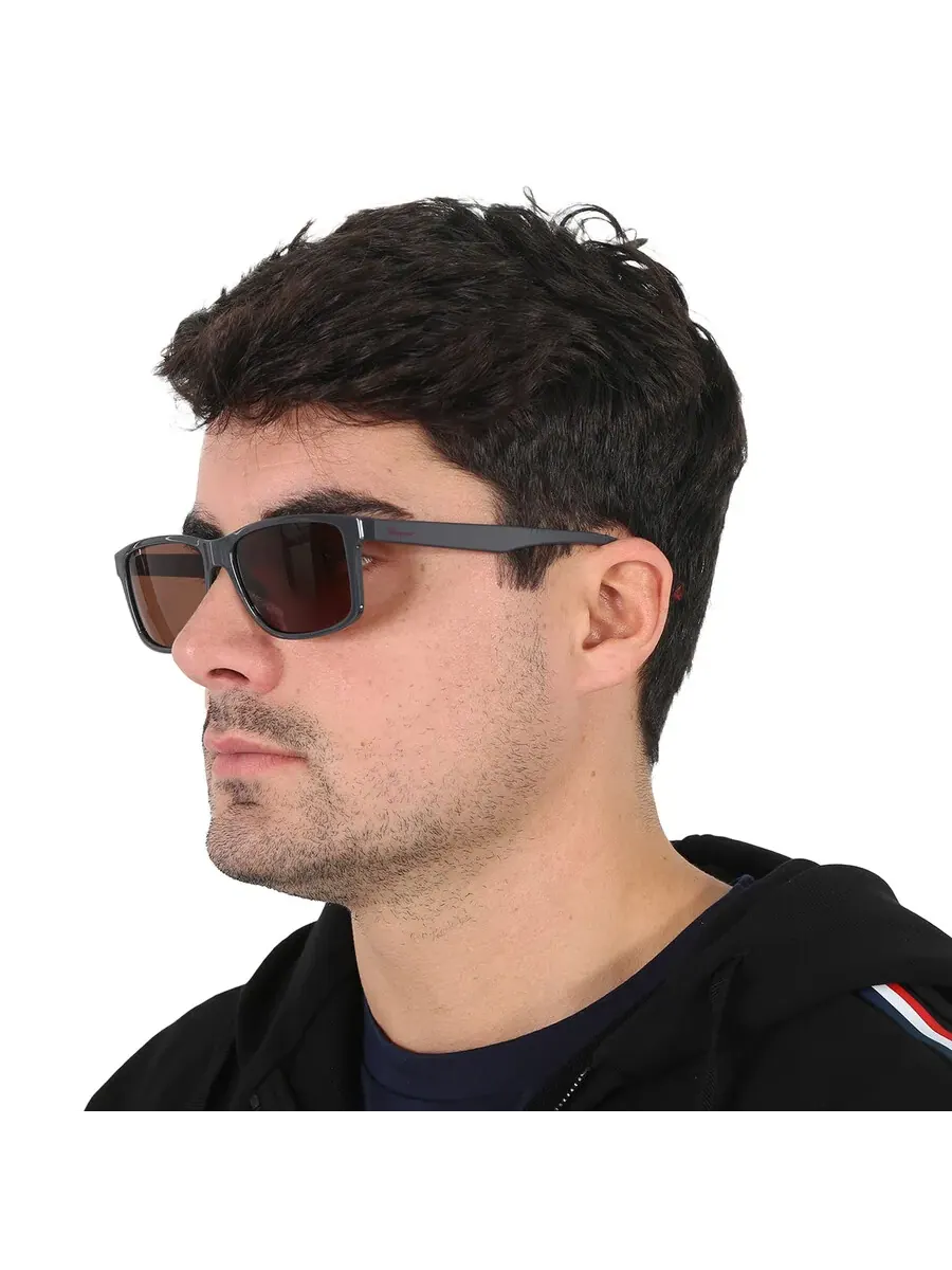 Мужские коричневые прямоугольные солнцезащитные очки Salvatore Ferragamo SF938S 023 57 — изображение 2 из 5