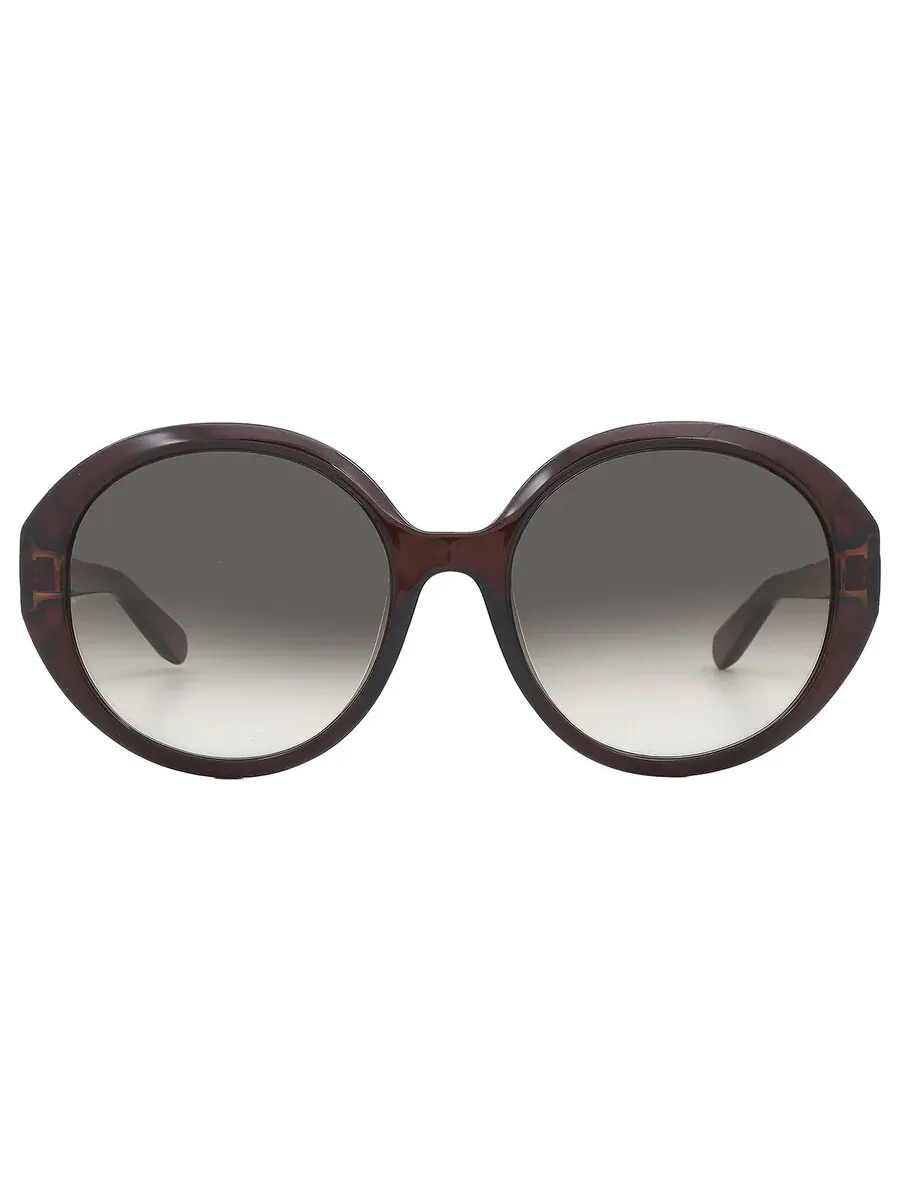 Солнцезащитные очки женские Salvatore Ferragamo овальной формы серого градиента SF1067S 210 57 — изображение 1 из 5