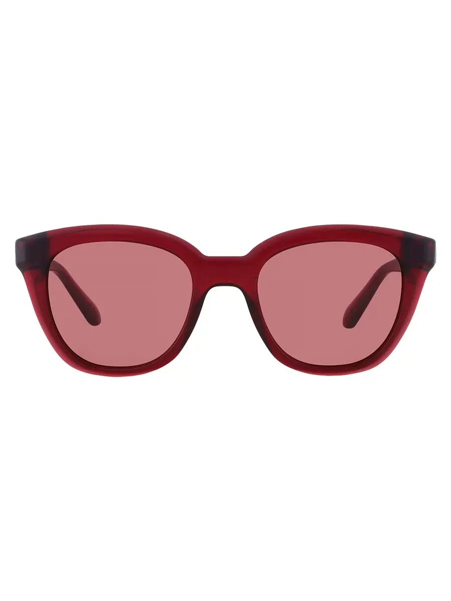 Солнцезащитные очки женские Salvatore Ferragamo Red Cat Eye SF2000S 616 52 — изображение 1 из 4, прозрачный красный