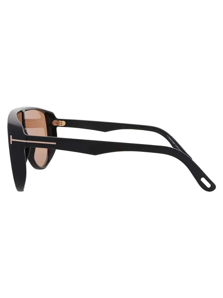 Мужские солнцезащитные очки Tom Ford Achilles Photochromatic Brown Shield FT1182 01E 00 — изображение 4 из 4, черный