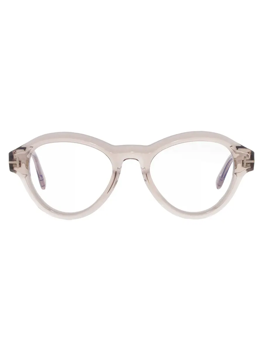 Мужские очки Tom Ford Blue Light Block Geometric FT5962-B 045 50 — изображение 1 из 4, прозрачный коричневый