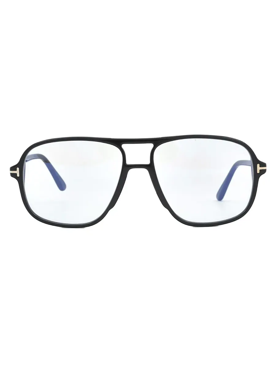 Мужские очки Tom Ford Blue Light Block Navigator FT5737-B 001 56 — изображение 1 из 5, черный