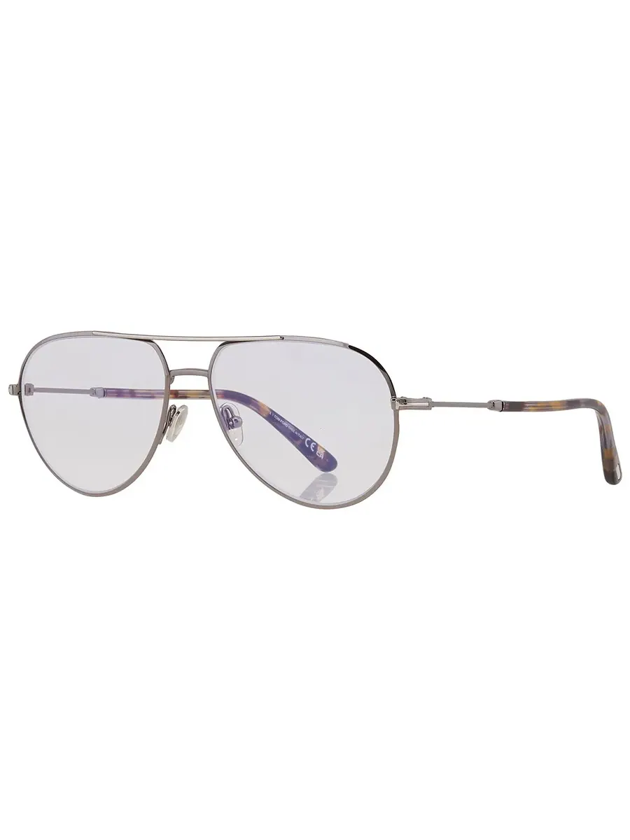 Мужские очки Tom Ford Blue Light Block Pilot FT5829-B 008 57 — изображение 5 из 5, серый