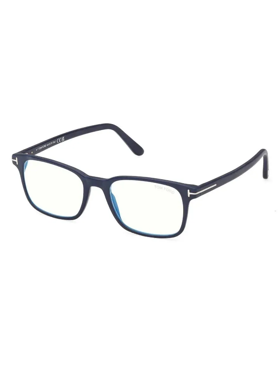Мужские прямоугольные очки Tom Ford с защитой от синего света FT5831-B 091 51 — изображение 1 из 1, синий
