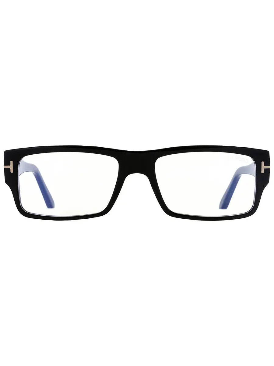 Мужские очки Tom Ford Blue Light Block прямоугольной формы FT5835-B 001 54 — изображение 1 из 5, черный