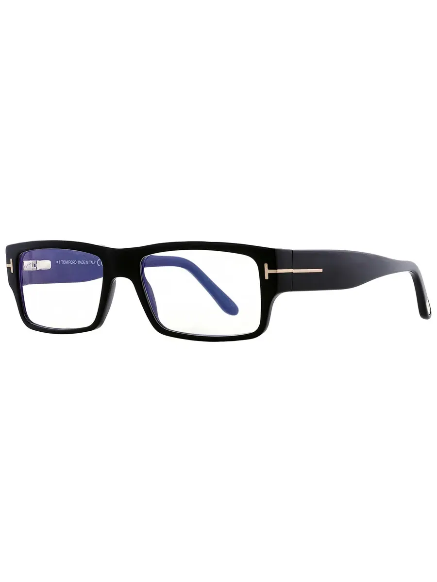 Мужские очки Tom Ford Blue Light Block прямоугольной формы FT5835-B 001 54 — изображение 5 из 5, черный