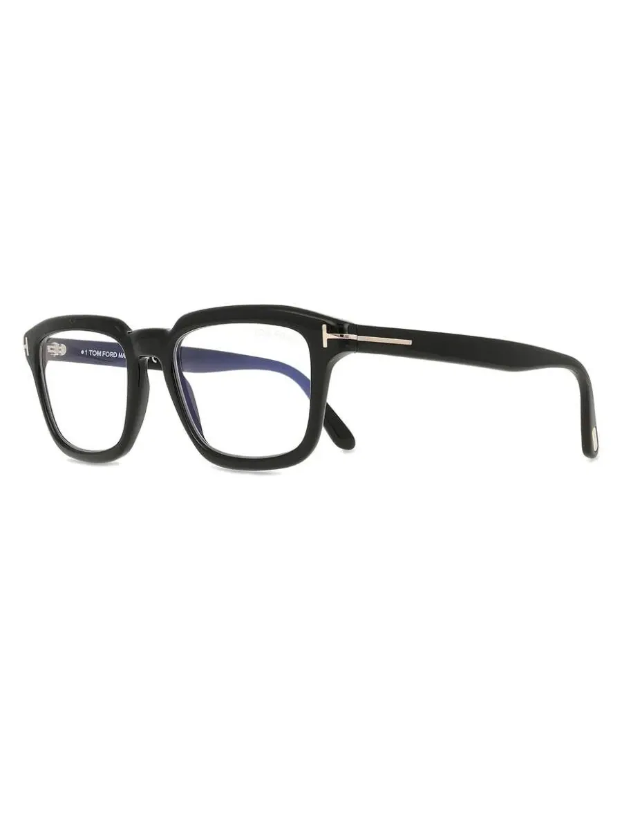 Мужские прямоугольные очки Tom Ford Blue Light Block FT6032-F-B 001 52 — изображение 1 из 1, черный
