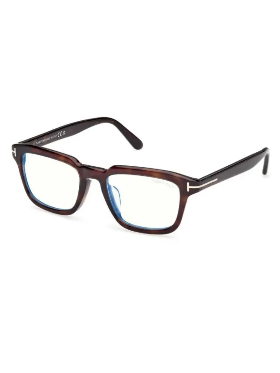Мужские прямоугольные очки Tom Ford Blue Light Block FT6032-F-B 052 52 — изображение 1 из 1, коричневый
