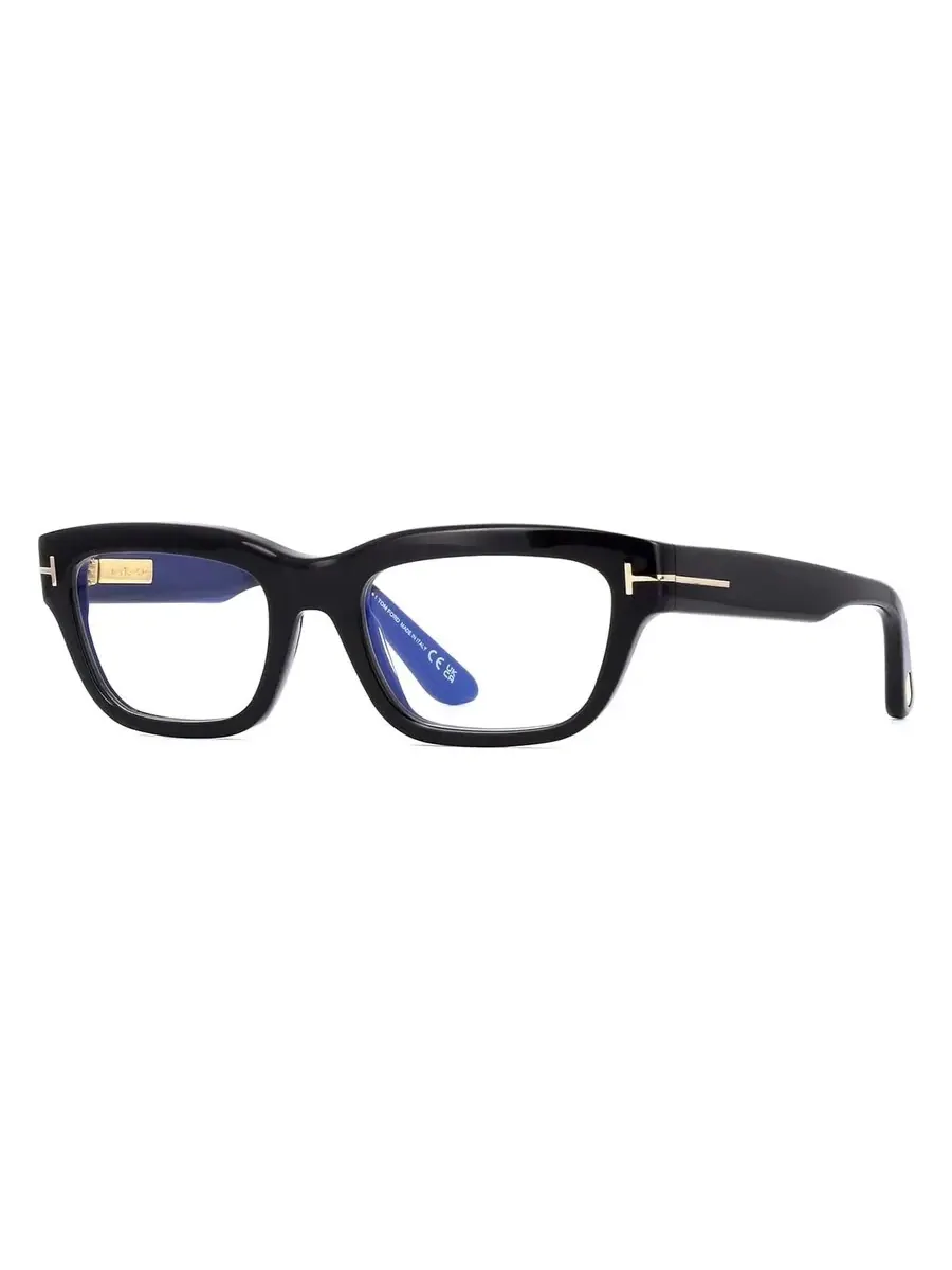 Мужские очки Tom Ford Blue Light Block прямоугольной формы FT6045-B 001 52 — изображение 1 из 1, черный