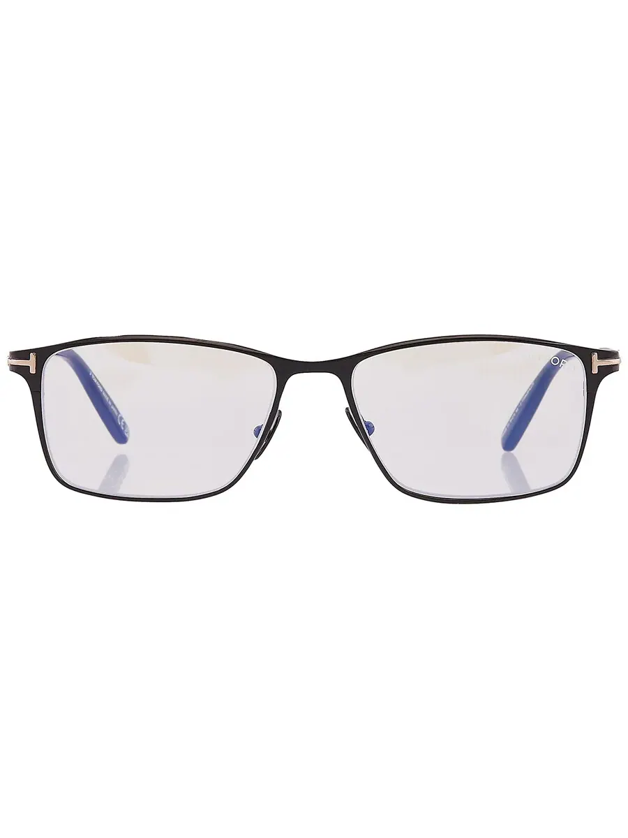 Мужские очки Tom Ford Blue Light Block прямоугольные титановыe FT5935-B 001 54 — изображение 1 из 5, черный