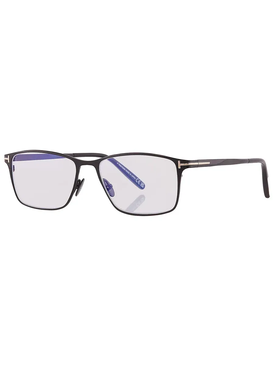 Мужские очки Tom Ford Blue Light Block прямоугольные титановыe FT5935-B 001 54 — изображение 3 из 5, черный