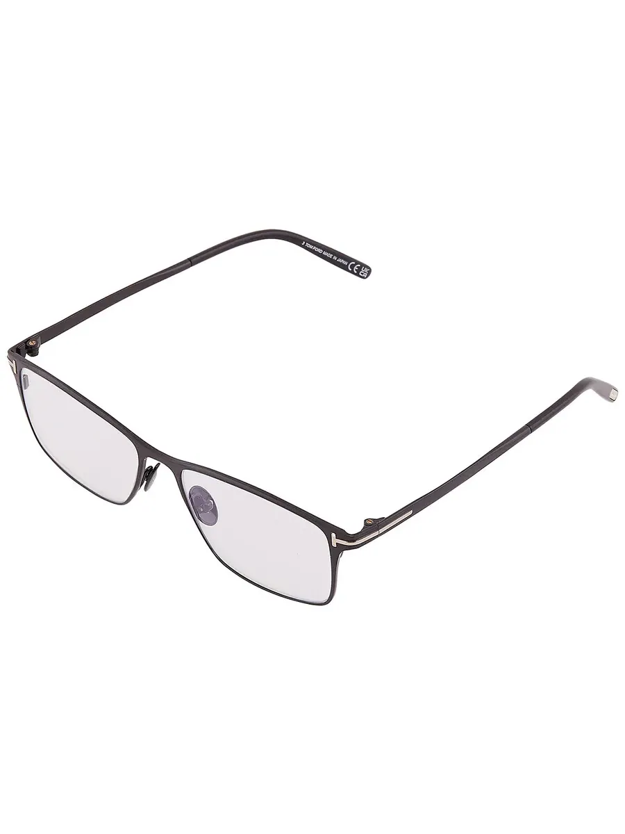 Мужские очки Tom Ford Blue Light Block прямоугольные титановыe FT5935-B 001 54 — изображение 4 из 5, черный