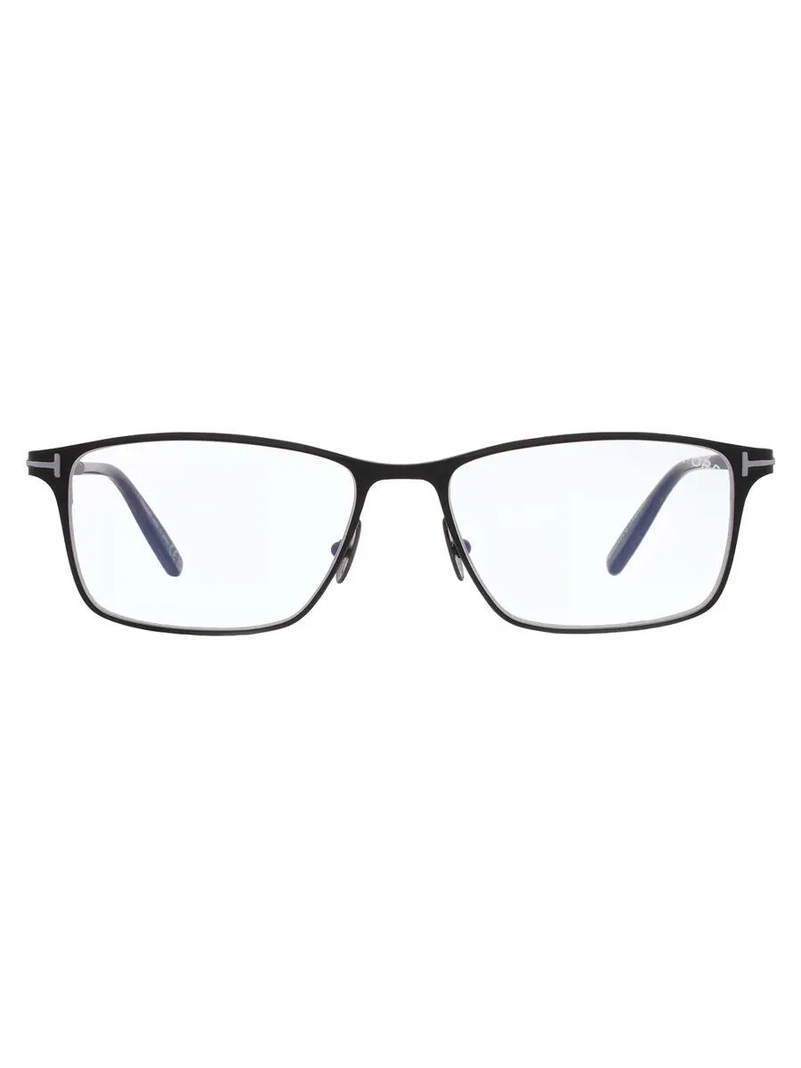 Мужские очки Tom Ford Blue Light Block прямоугольные титановыe FT5935-B 009 54 — изображение 1 из 4, серый