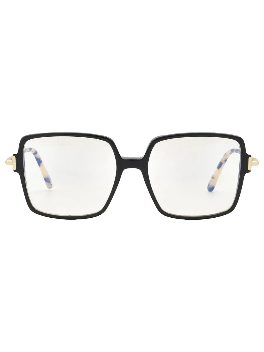 Женские очки Tom Ford Blue Light Block квадратные FT5915-B 005 53 — 1