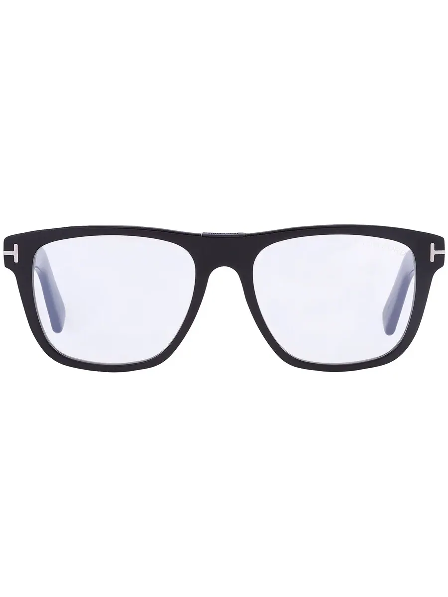 Мужские квадратные очки Tom Ford с защитой от синего света FT5902-B 001 54 — изображение 1 из 5, черный
