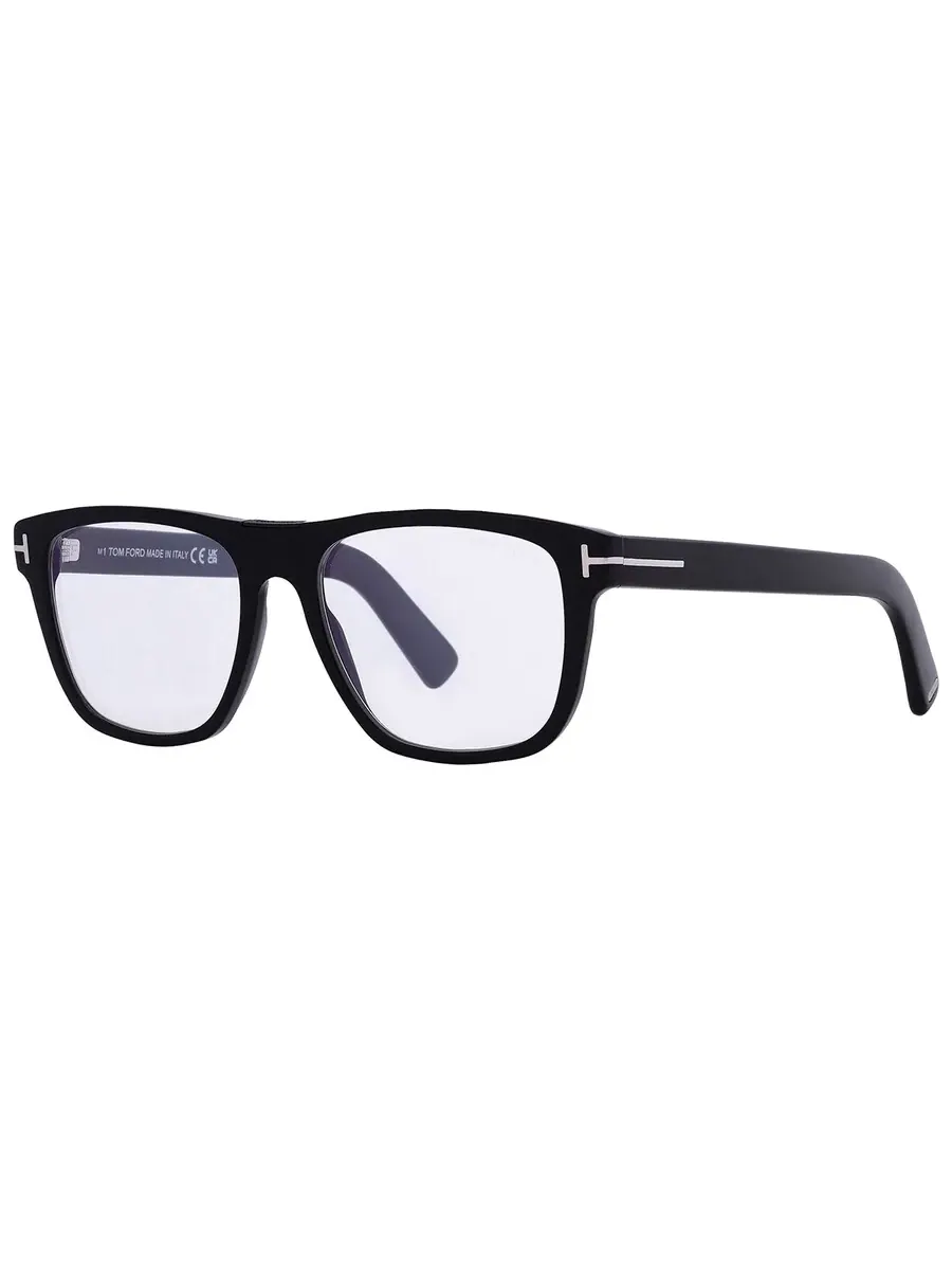 Мужские квадратные очки Tom Ford с защитой от синего света FT5902-B 001 54 — изображение 5 из 5, черный
