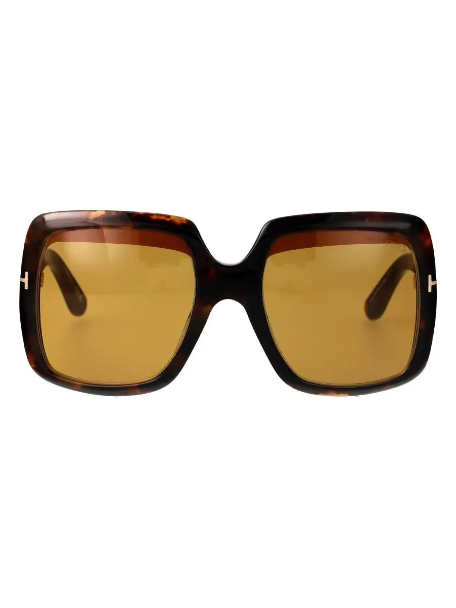 Женские солнцезащитные очки Tom Ford Brown Square FT1194 52E 55 — изображение 1 из 4, коричневый