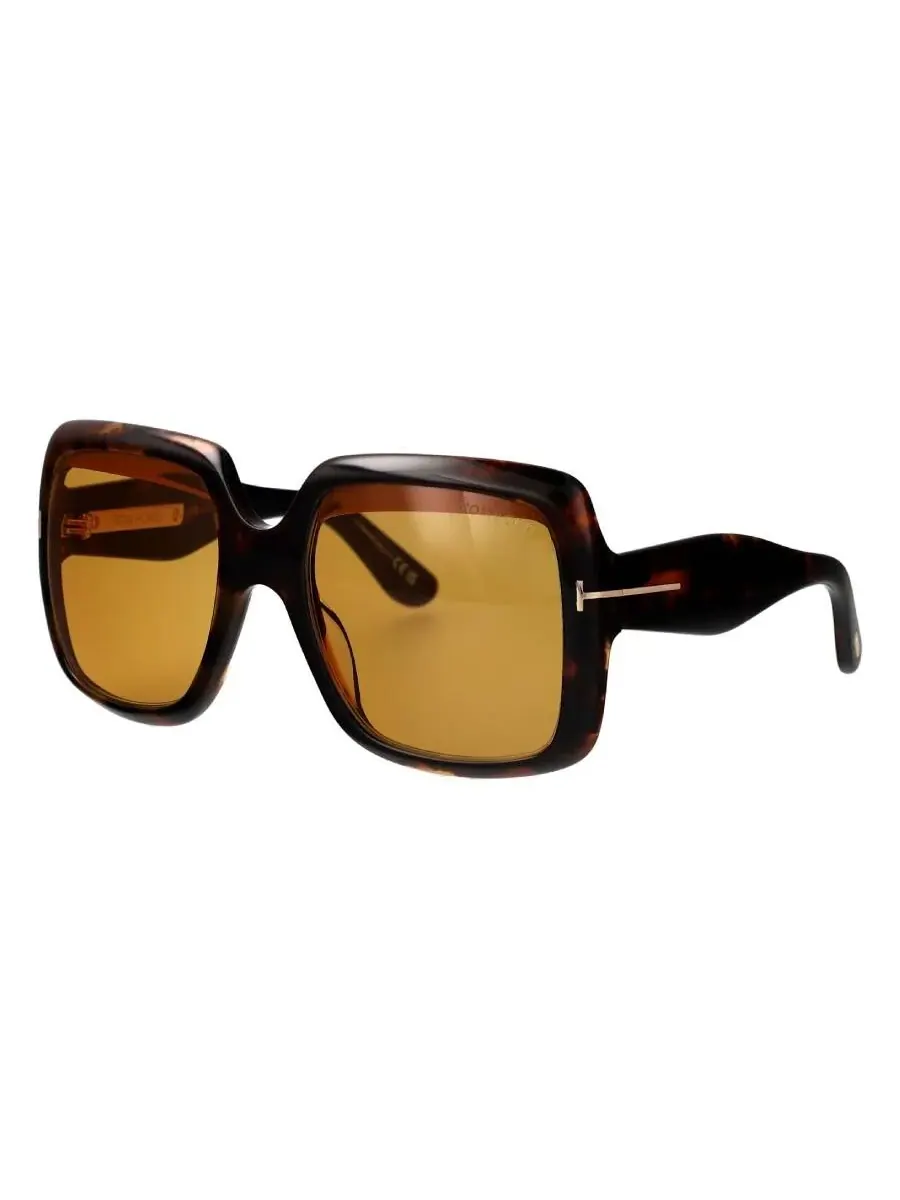 Женские солнцезащитные очки Tom Ford Brown Square FT1194 52E 55 — изображение 2 из 4, коричневый