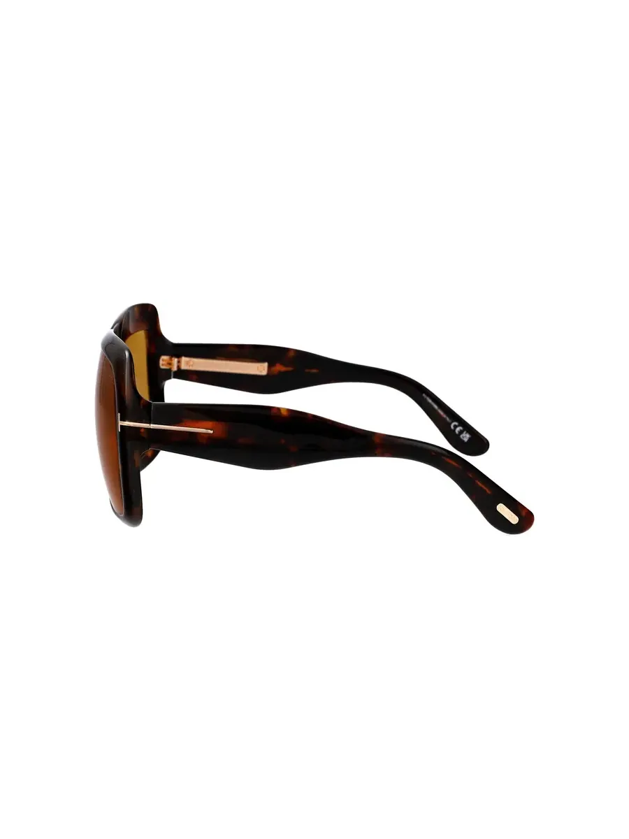 Женские солнцезащитные очки Tom Ford Brown Square FT1194 52E 55 — изображение 3 из 4, коричневый