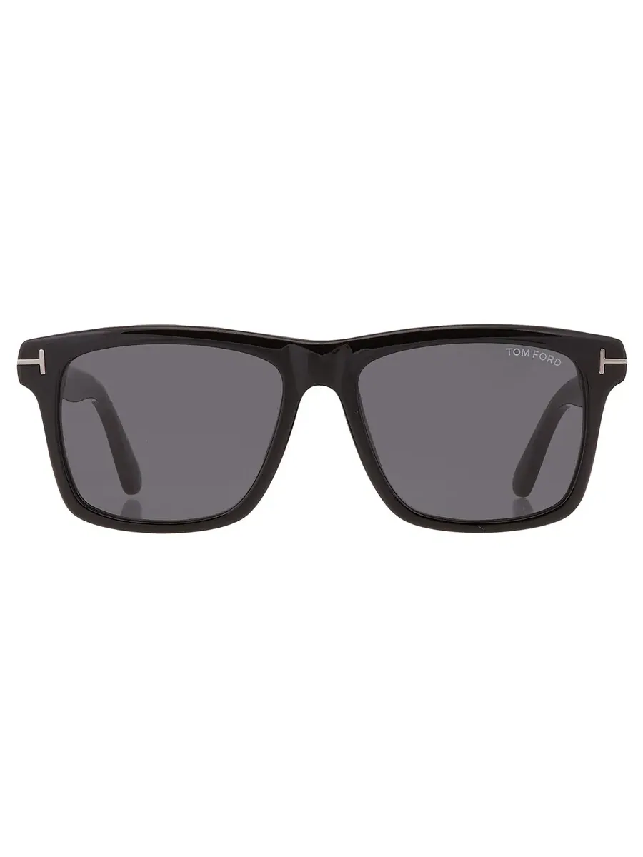 Мужские солнцезащитные очки Tom Ford Buckley Smoke Square FT0906-N 01A 58 — изображение 1 из 5, черный