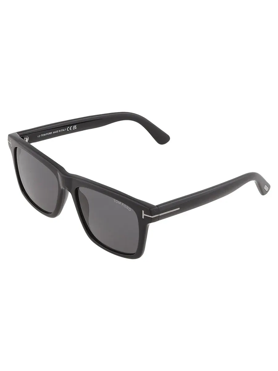 Мужские солнцезащитные очки Tom Ford Buckley Smoke Square FT0906-N 01A 58 — изображение 4 из 5, черный