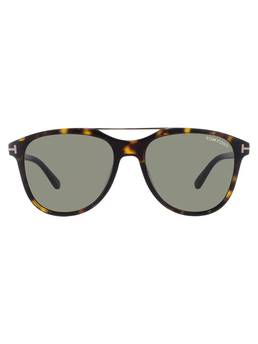 Солнцезащитные очки для мужчин Tom Ford Damian-02 Green Pilot FT1098 52N 54 — изображение 1 из 4, коричневый