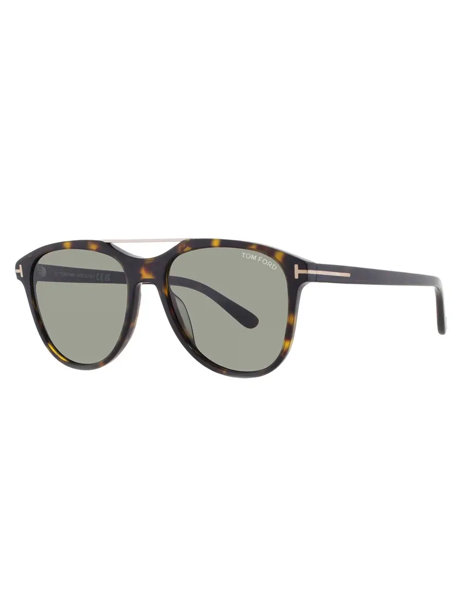 Солнцезащитные очки для мужчин Tom Ford Damian-02 Green Pilot FT1098 52N 54 — изображение 2 из 4, коричневый