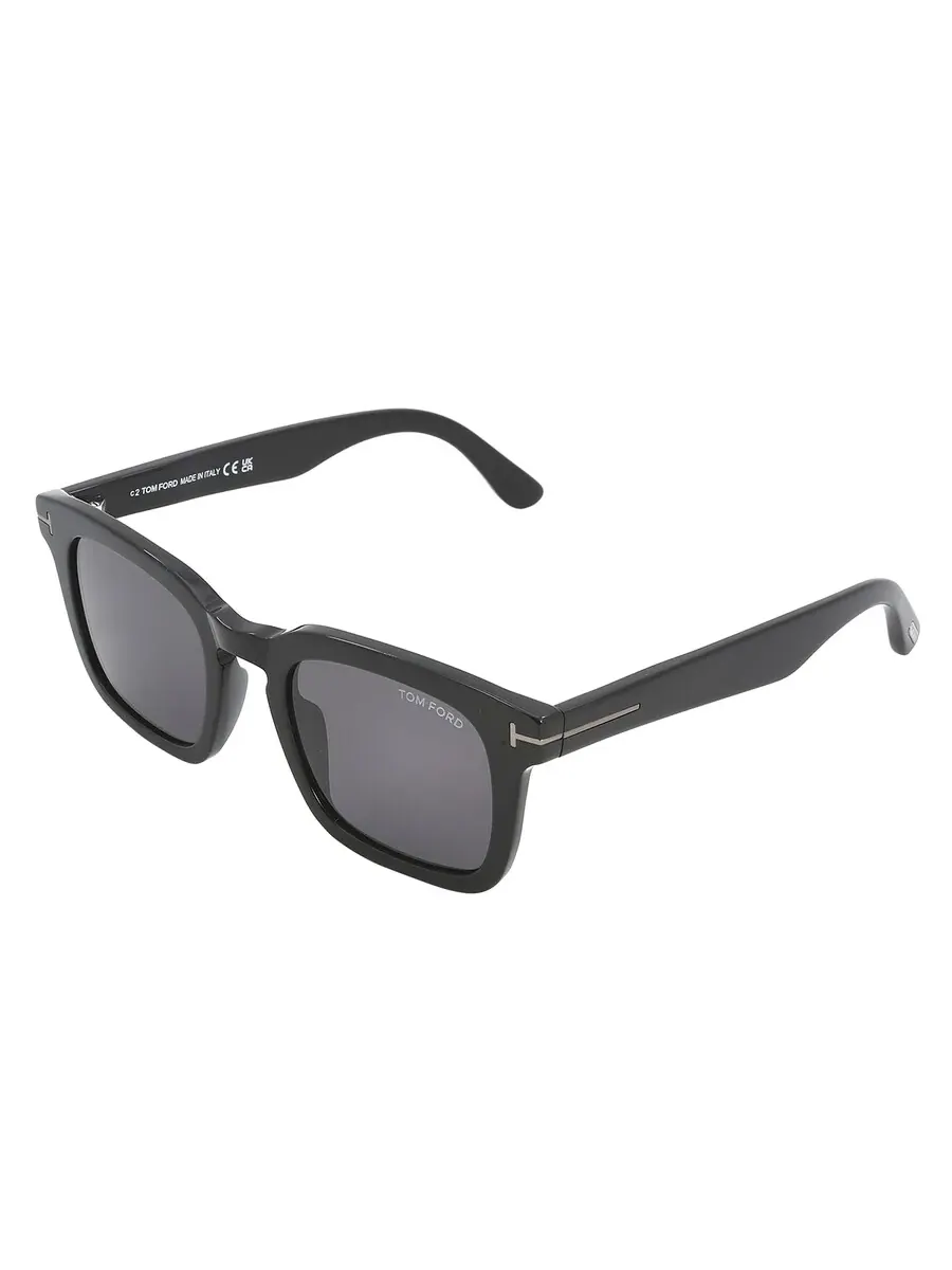 Мужские солнцезащитные очки Tom Ford Dax Smoke Square FT0751-N 01A 50 — изображение 5 из 5, черный