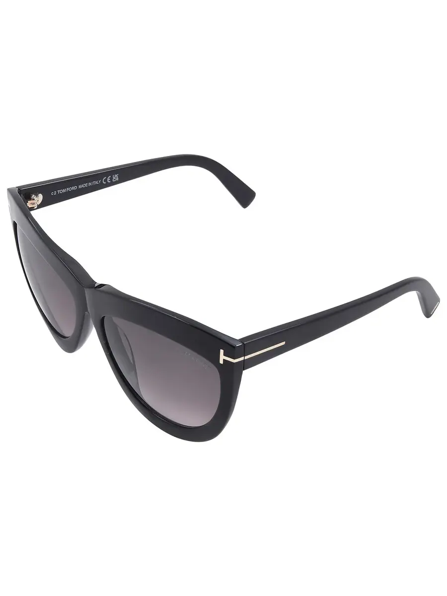 Женские солнцезащитные очки Tom Ford Doris Smoke Gradient Cat Eye FT1112 01B 59 — изображение 5 из 5, черный
