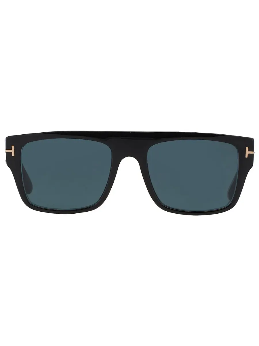 Мужские солнцезащитные очки Tom Ford Dunning Blue Browline FT0907 01V 55 — черный