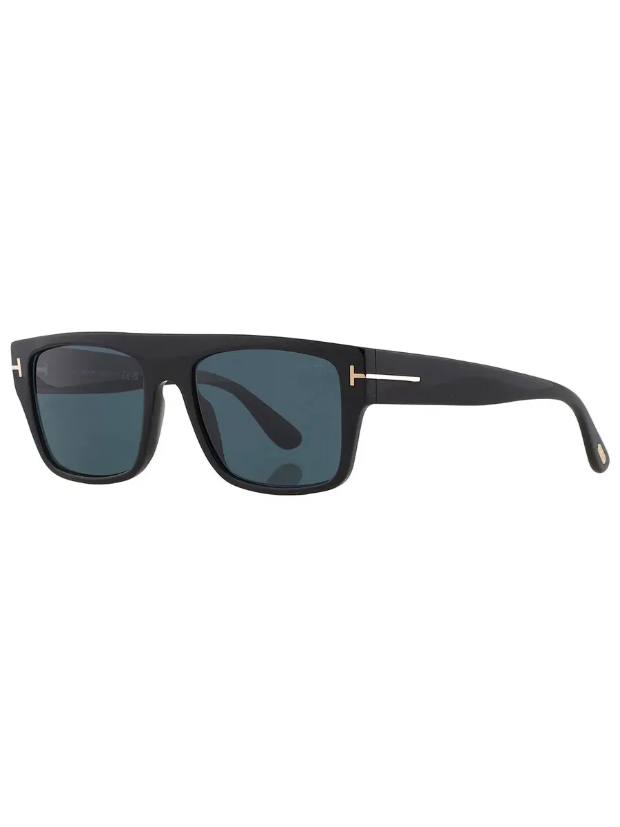 Мужские солнцезащитные очки Tom Ford Dunning Blue Browline FT0907 01V 55 — изображение 5 из 5, черный