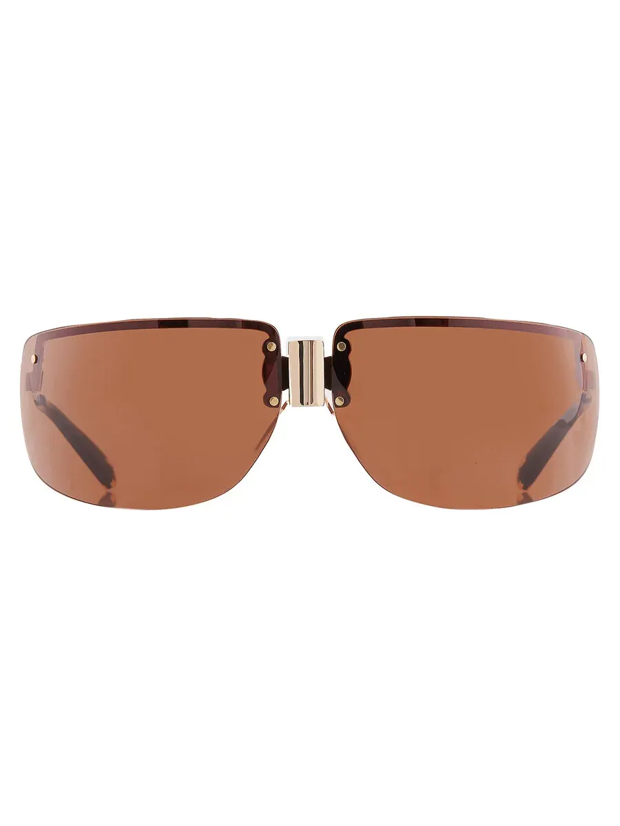 Женские солнцезащитные очки Tory Burch коричневые квадратные TY5015M 334373 75 — изображение 1 из 5, светлый золотистый
